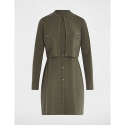 Vestido rmcassy verde caqui