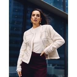 Cazadora vcliky marfil