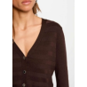Cardigan menthi marron