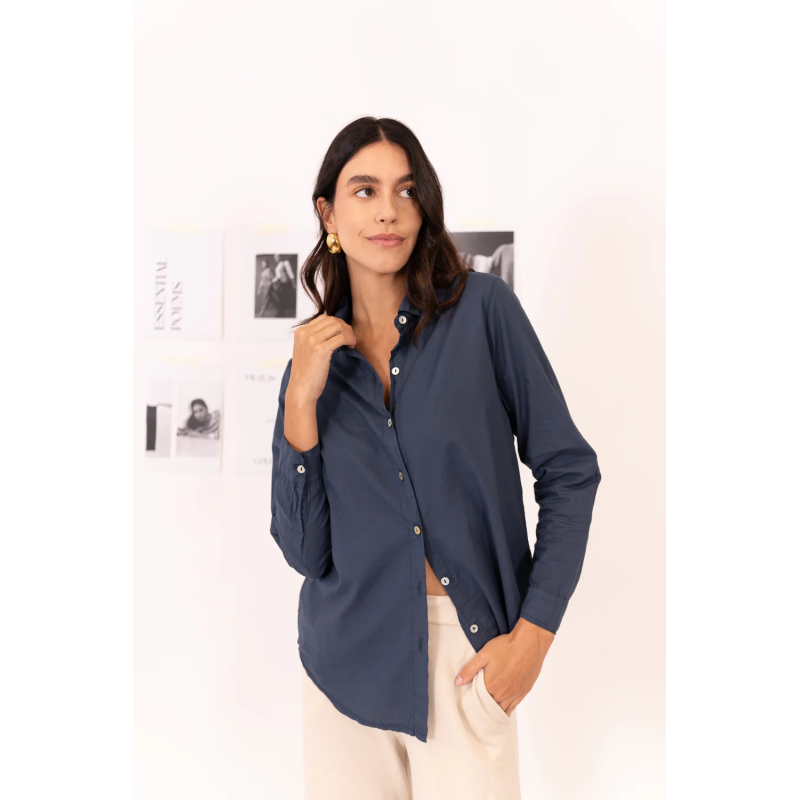 Camisa castro oversize azul