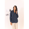 Camisa castro oversize azul