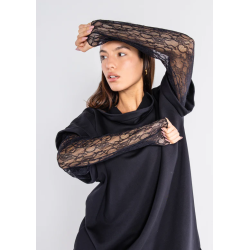 Vestido sudadera negro Lokita