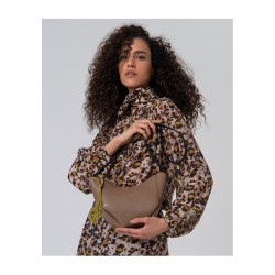 bolso bandolera con interior estampado