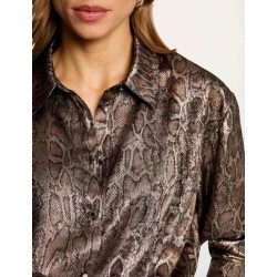 Camisa estampada serpiente cebil