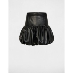 Falda polipiel negra jed