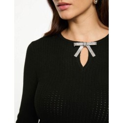 Jersey punto fino mnodi negro