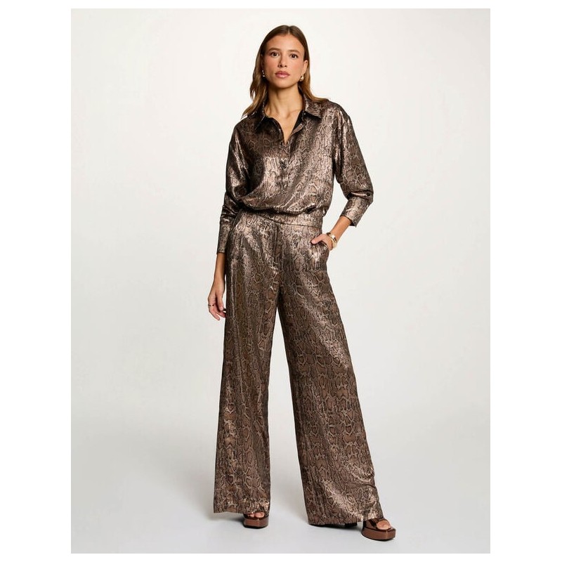 Pantalon estampado serpiente pjeng