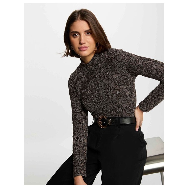 Sueter brillo dorado y negro trosali