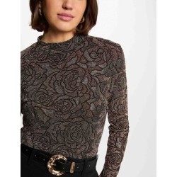 Sueter brillo dorado y negro trosali