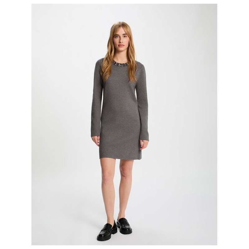 Vestido pto cuello joya rmcho