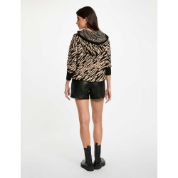 Jersey capucha animal print mbanc
