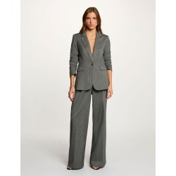 Pantalon a rayas gris pveper