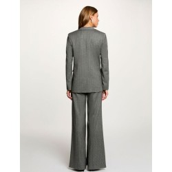 Pantalon a rayas gris pveper