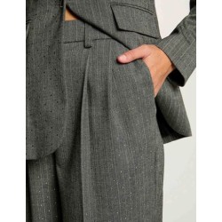 Pantalon a rayas gris pveper