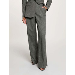 Pantalon a rayas gris pveper