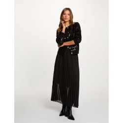 Falda plisada negra jrilox