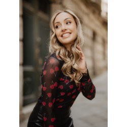 camiseta manga larga cereza