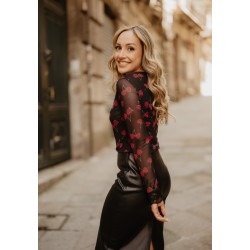 camiseta manga larga cereza