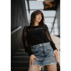 camiseta manga abullonada