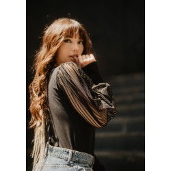 camiseta manga abullonada