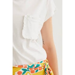 camiseta algodón blanco