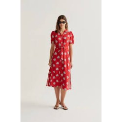 vestido midi hamony red
