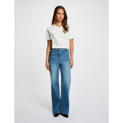 camiseta volantes blanca dupain