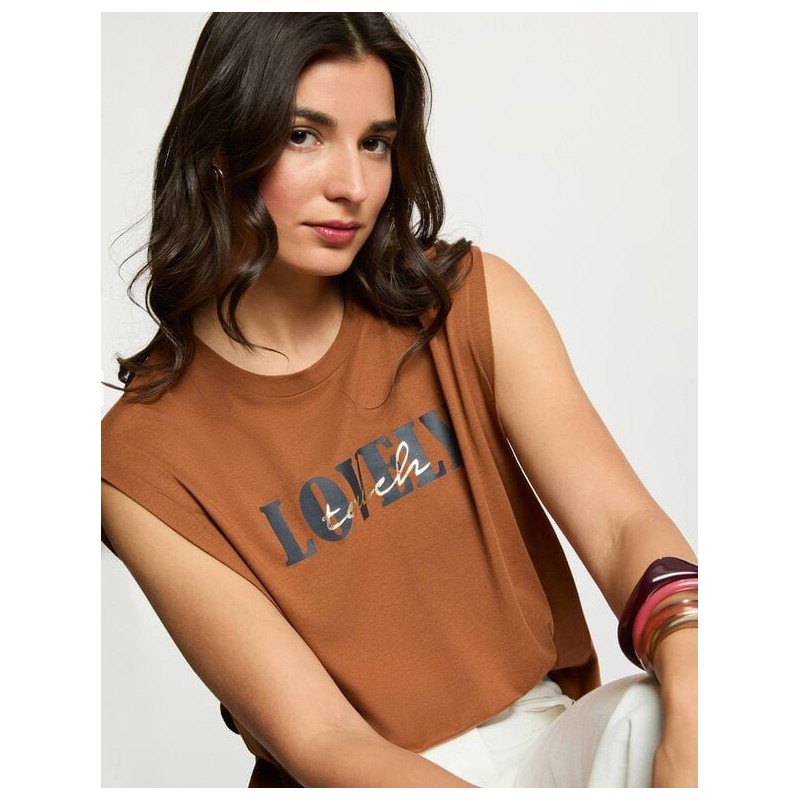 camiseta recta dpreppy camel