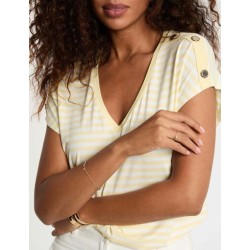 camiseta rayas amarillo diva