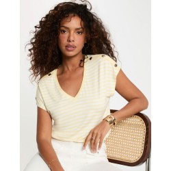 camiseta rayas amarillo diva