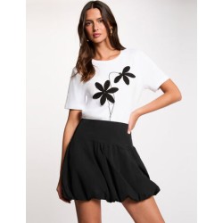 camiseta dalia blanca