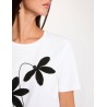 camiseta dalia blanca