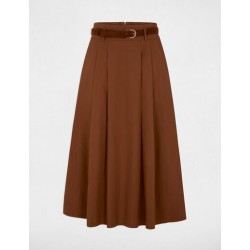 falda marrón plisada jaroce